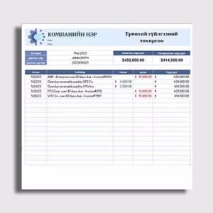 Ерөнхий журнал